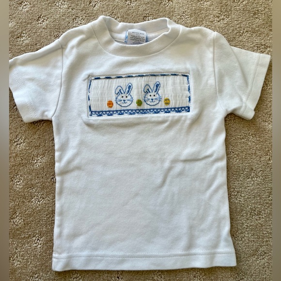Vive La Fete Crabs Smocked Light Blue Tee main image 0